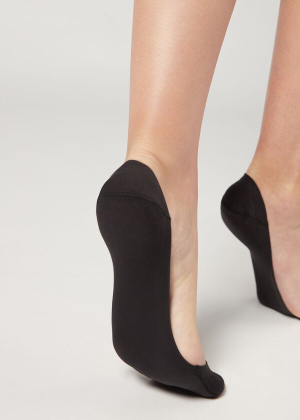 Ženske neprimjetne čarape s bočnim rezom
