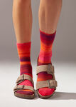 Multicolor Stripe Wool Blend Short Socks