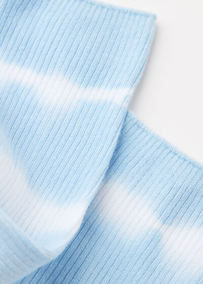 Chaussettes basses à motif tie-dye