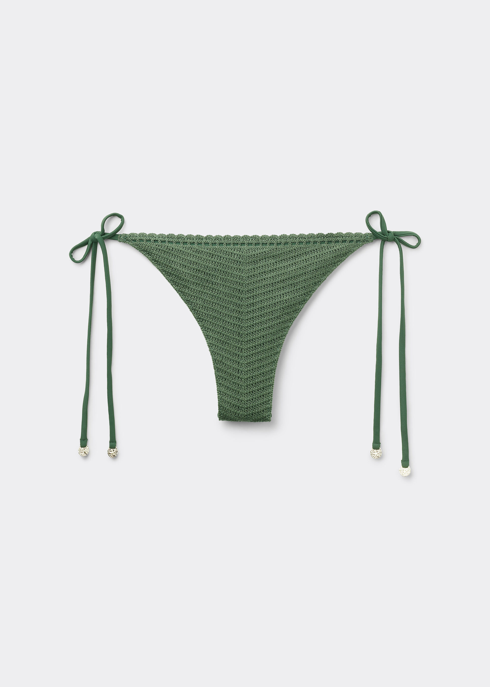 Bas de maillot brésilien à lanières Classic Crochet