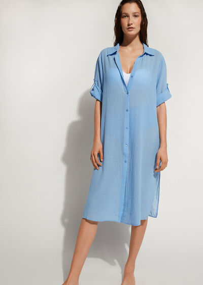 Cotton Maxi Shirt