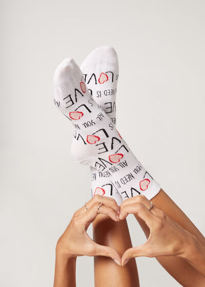 Krátké ponožky s nápisy The Beatles