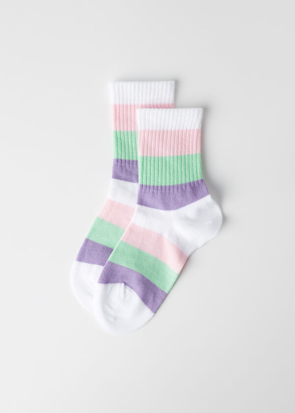 Kids’ Striped Short Socks