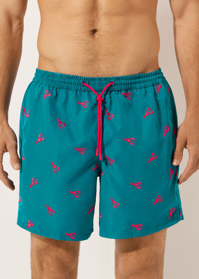 Men’s Patterned Boxer Swim Shorts Formentera