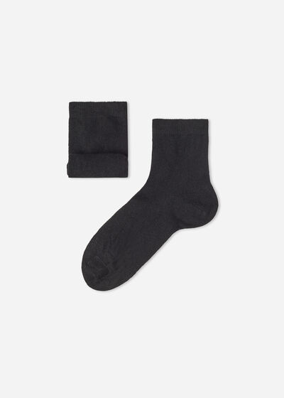 Korte sokken met kasjmier voor kinderen
