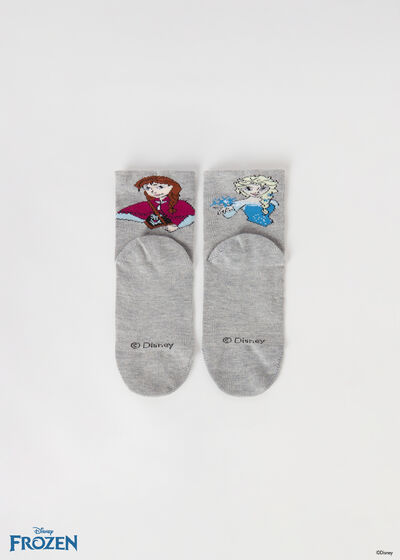 Dievčenské krátke ponožky s motívom Ľadového kráľovstva Disney
