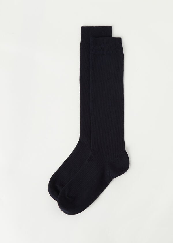Pánske dlhé vrúbkované ponožky