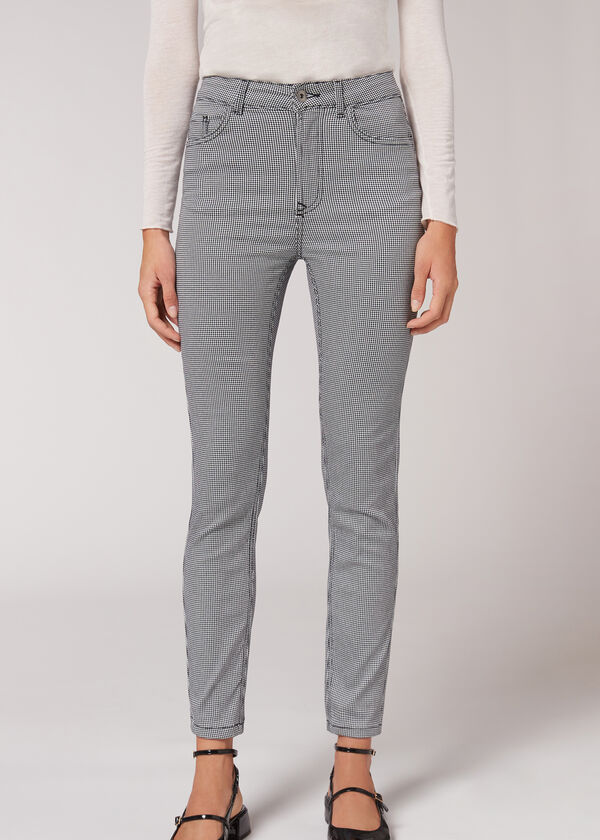 High-Waist Skinny Push-up Jeans