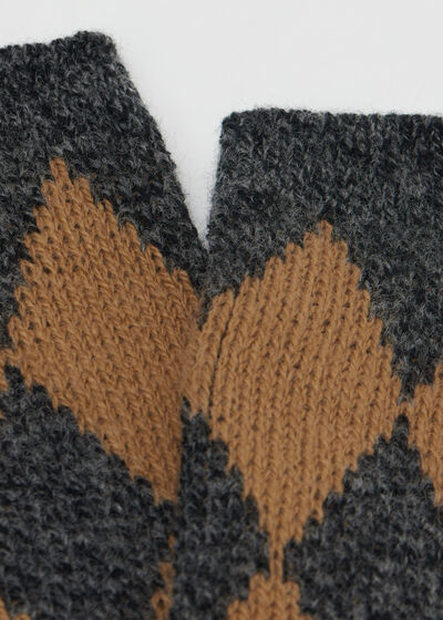 Diamond Patterned Socks