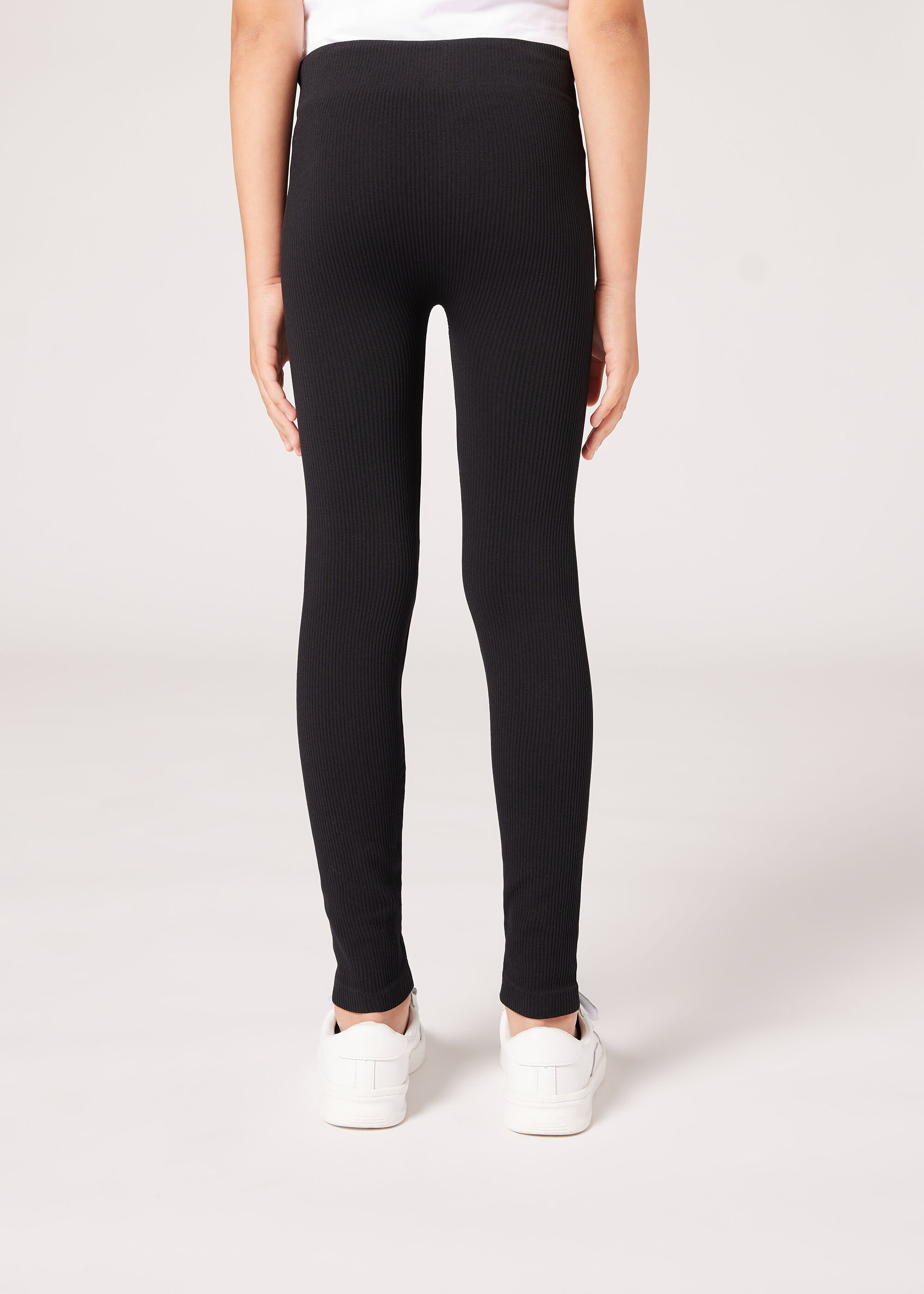 Leggings à côtes pour fille