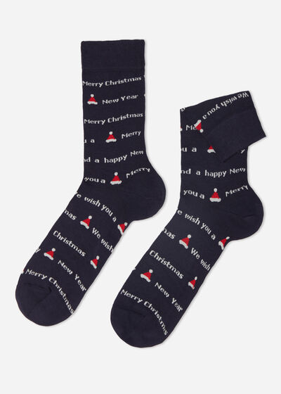 Noel Ailesi Soket Erkek Çorabı