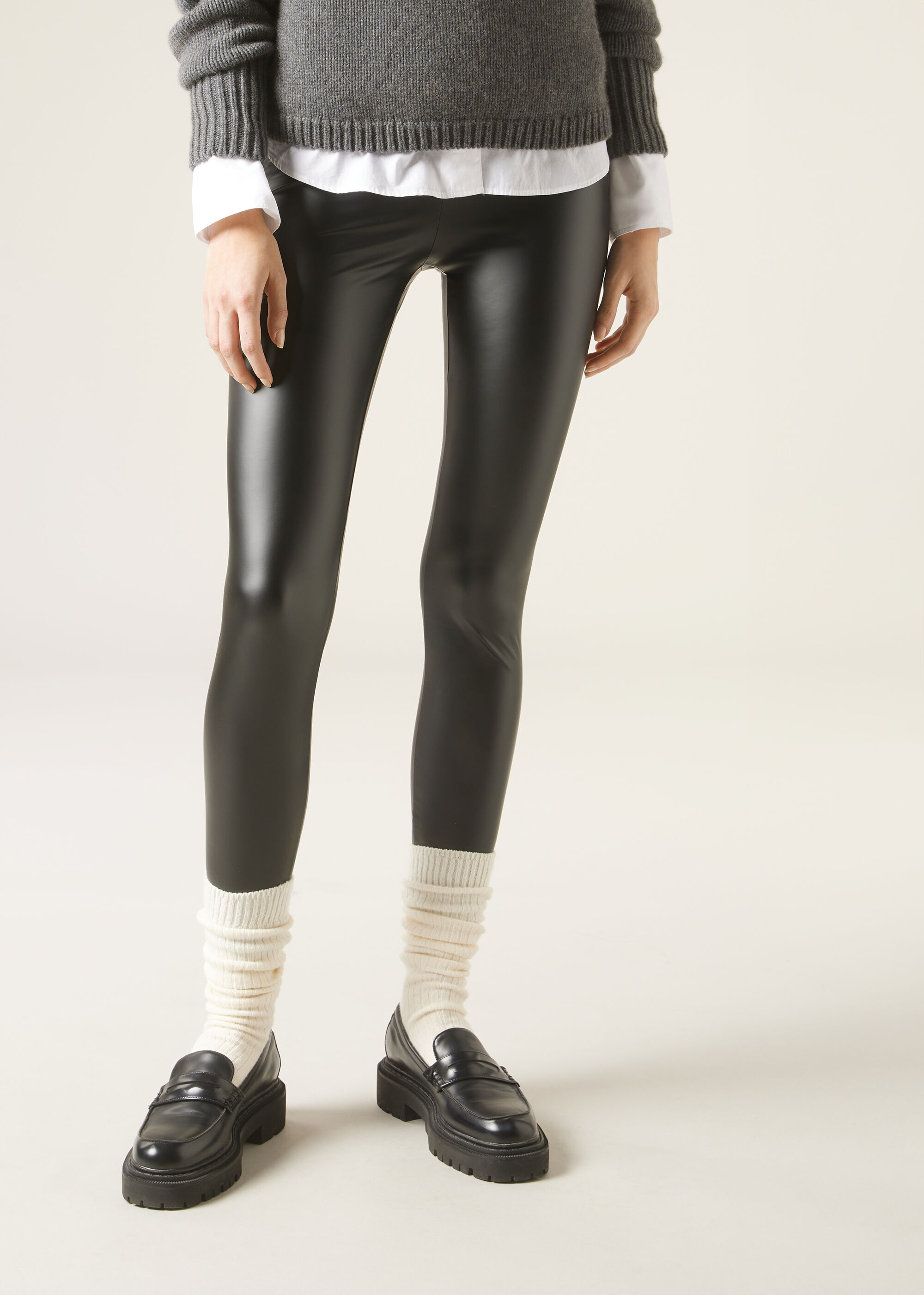 Legging Effet Cuir