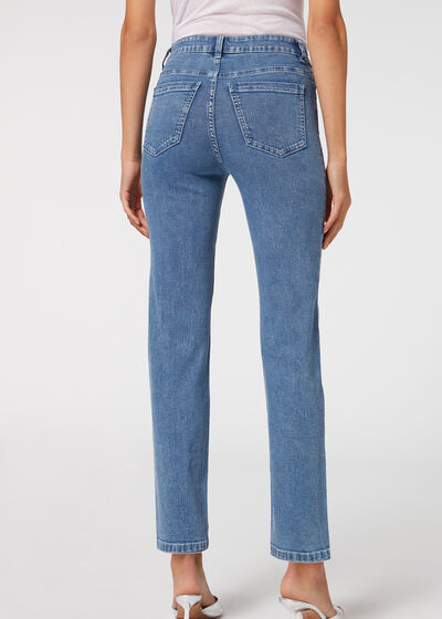 All-Over Diamanté Appliqué Jeans