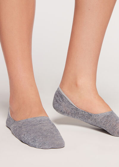 Linen and Viscose Invisible Socks