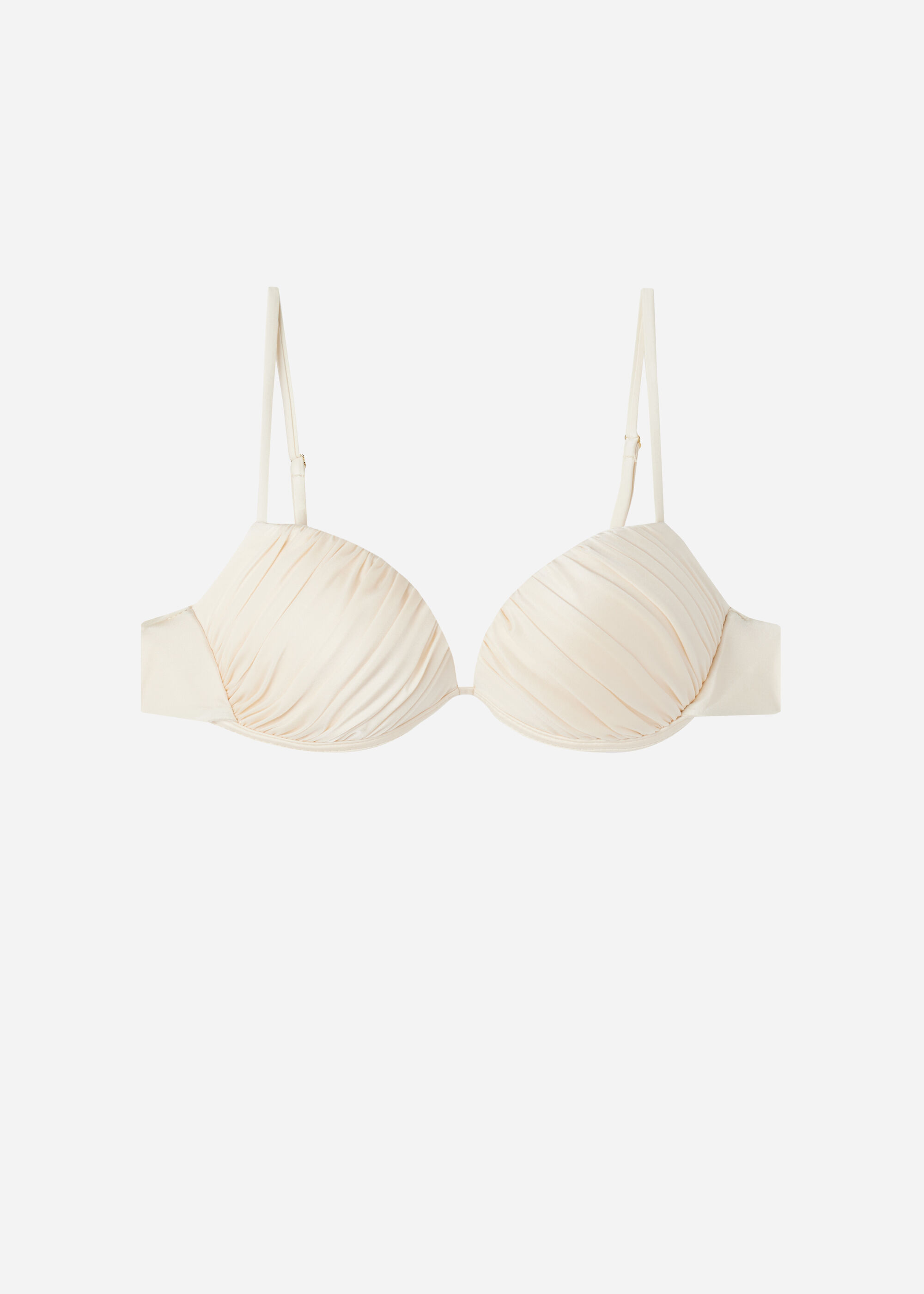 Push-up-Bikinioberteil mit abgestufter Wattierung Shiny Satin