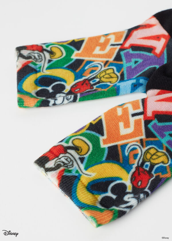 Krátké dětské ponožky s pestrobarevnými disneyovskými vzory