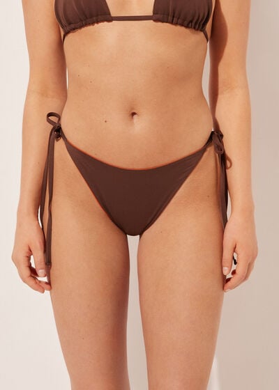 Brazilian-Bikinihose mit schmalen Bändchen Double Concept