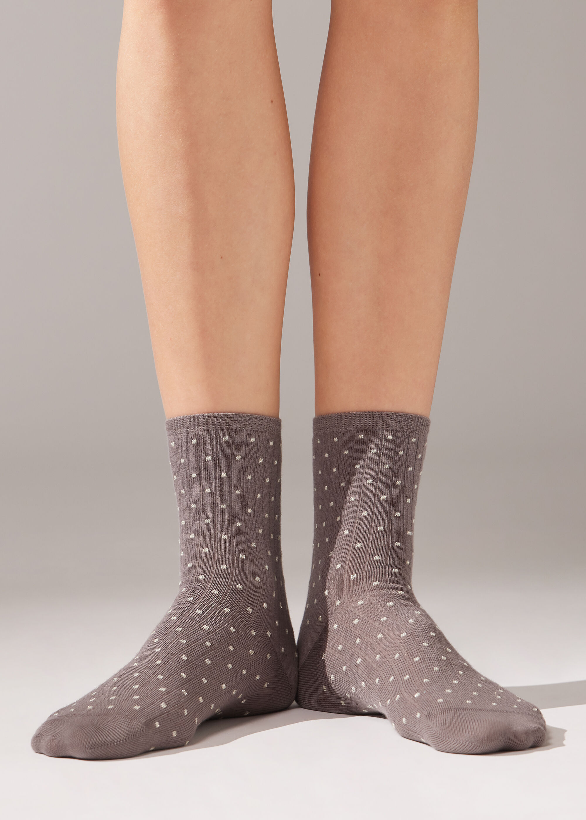 Calcetines Algodón Lunares Y Glitter