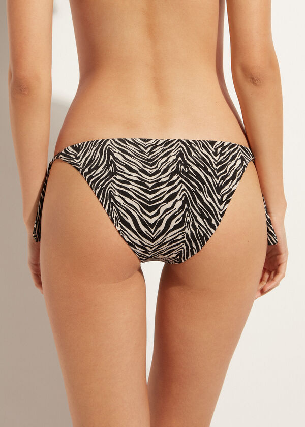 Zebra Print Bow Bikini Bottoms Nairobi