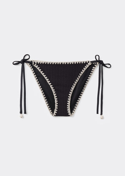Bas de maillot à lanières Bicolor