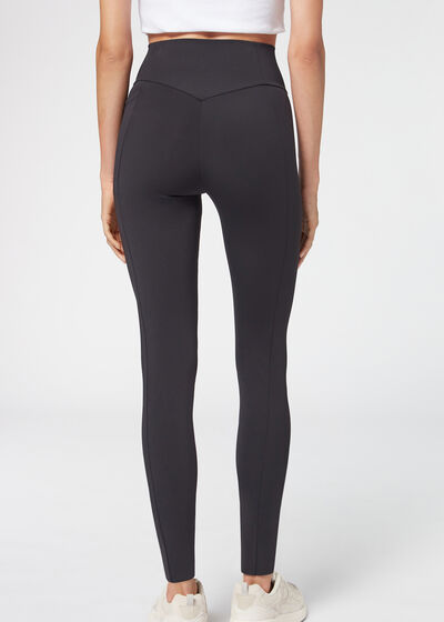 Αθλητικό Κολάν High Waist με Μήκος 7/8