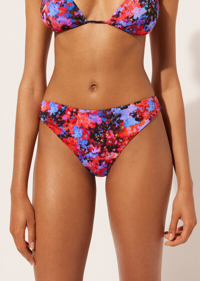 Swimsuit Bottoms Blurred Flowers