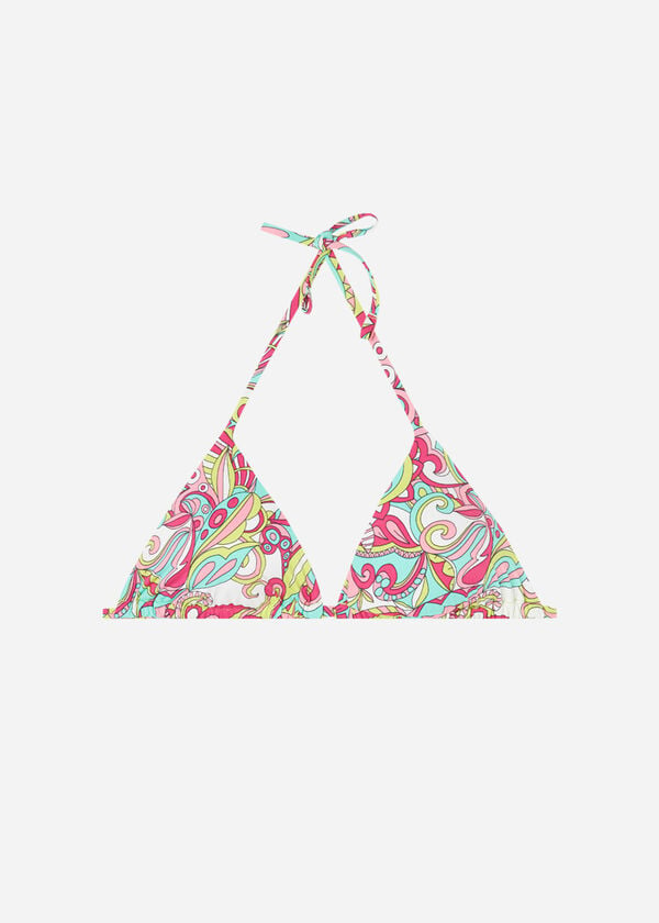Trojúhelníková podprsenka s pohyblivými košíčky k plavkám Londra