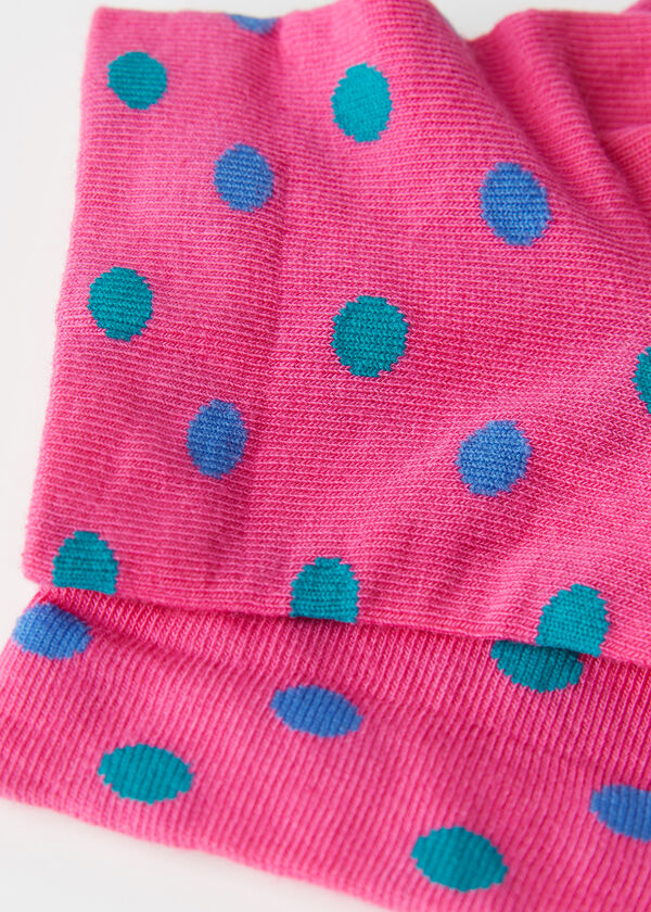 Chaussettes basses avec motif à pois