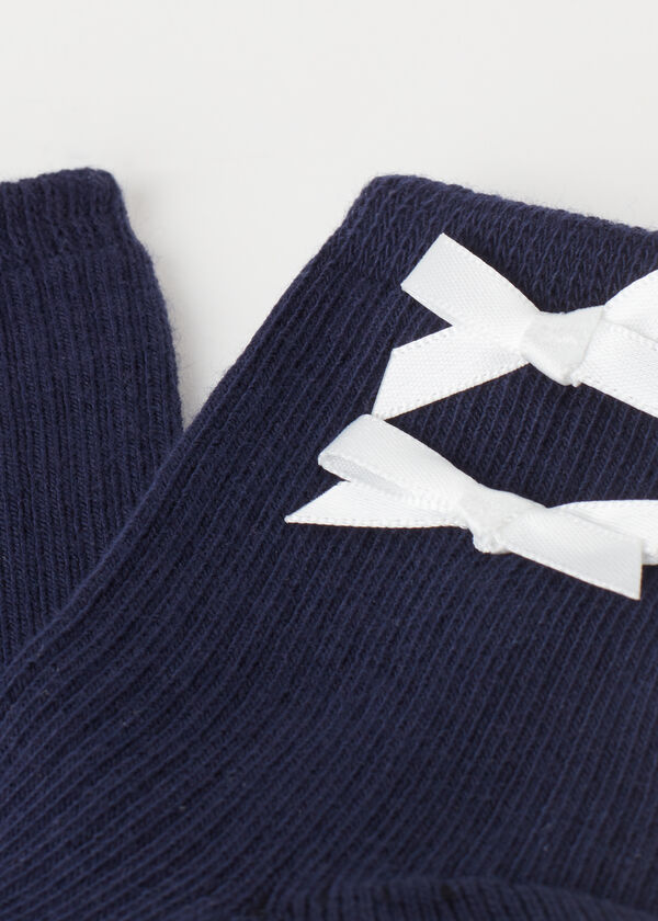 Girls’ Bow Short Socks