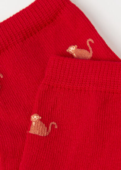 Krátké dětské ponožky se vzorem zvířat