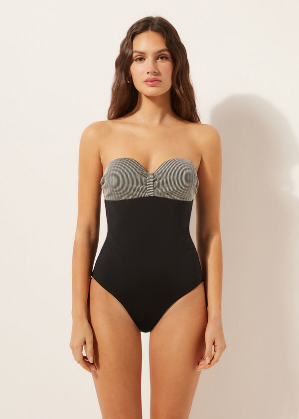 Swimsuit Golden Stripes