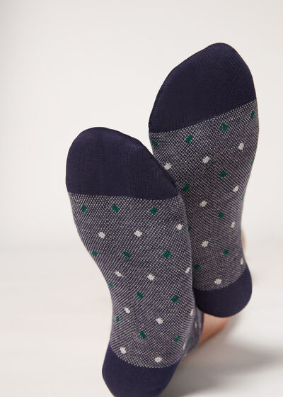 Dot-Pattern Short Socks