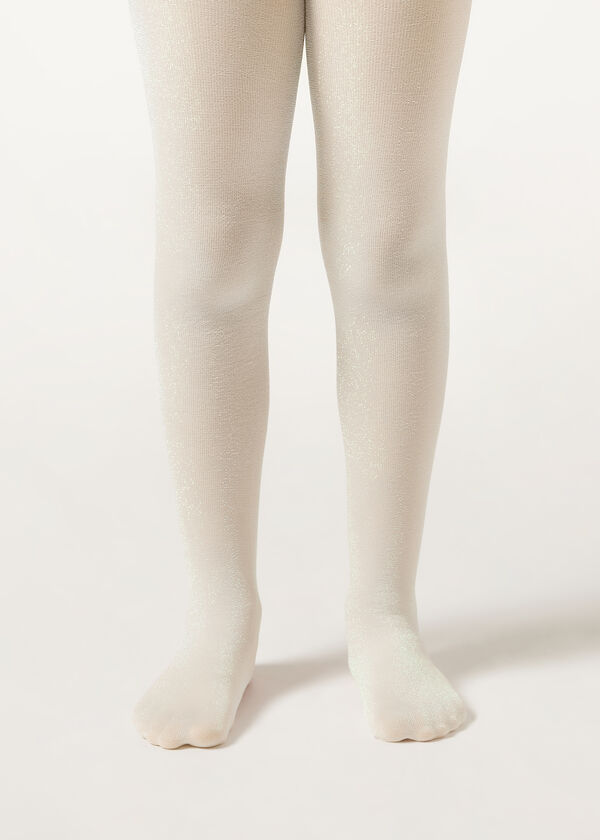 Girls’ Glitter 70 Denier Opaque Tights