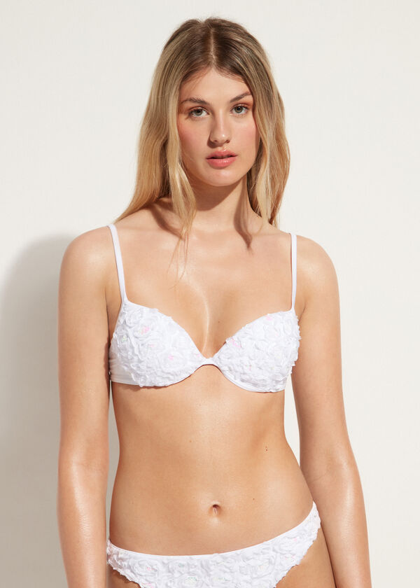 Push-up Relleno Flores Bikini Parigi