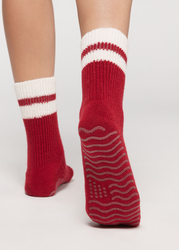 Unisex Non-Slip Socks with Cashmere and Wool