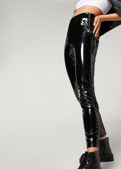 Thermal Vinyl Skinny Leggings