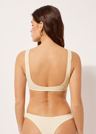 Brassiere Bikini Top Crinkle Waves