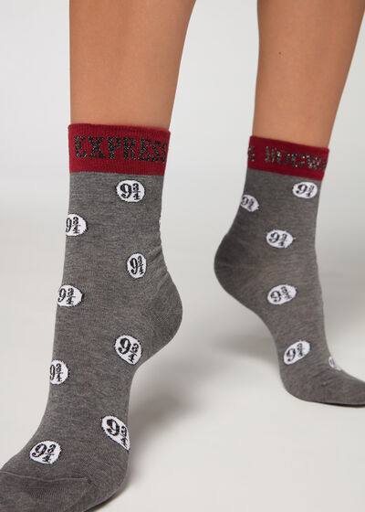 Krátké ponožky Harry Potter se třpytkami