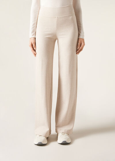 Broek met Wijde Pijpen met Kasjmier