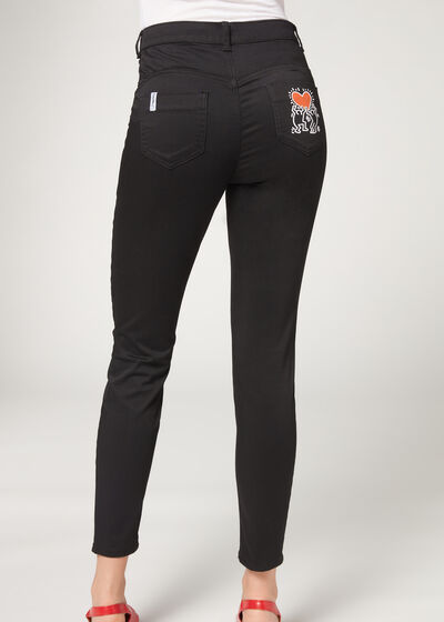 Jeans Push Up Soft Touch Keith Haring