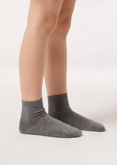 Kids’ Short Socks with Cashmere