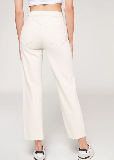 Cropped Straight Jeans