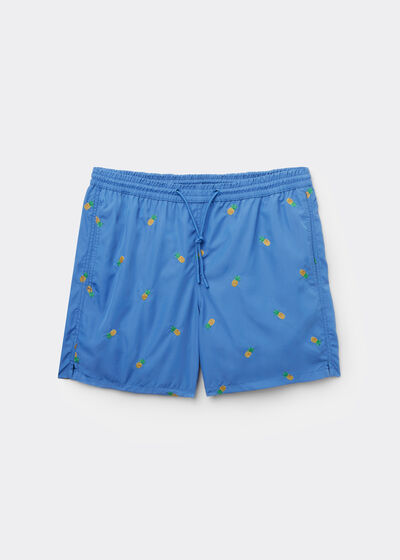Men&rsquo;s Patterned Boxer Swim Shorts Formentera