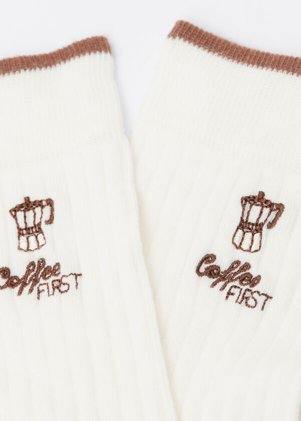 Italian Style Embroidered Socks