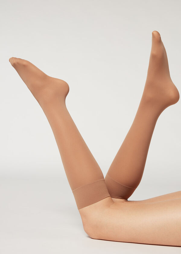 30 Denier Semi Opaque Microfiber Knee-Highs - Long socks - Calzedonia