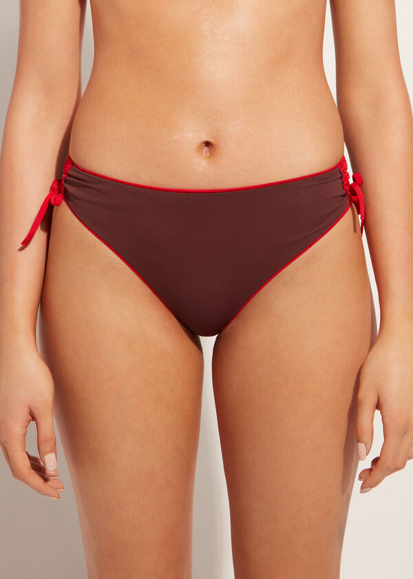 Drawstring High-Waisted Bikini Bottoms Indonesia ECO