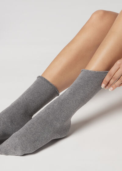 Lange Socken aus Thermo-Baumwolle