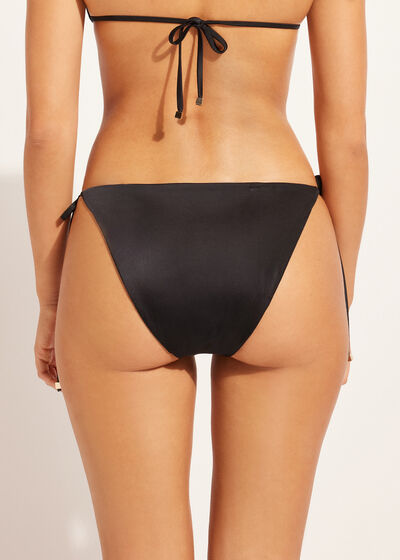 Braguita Cordones Bikini Shiny Satin