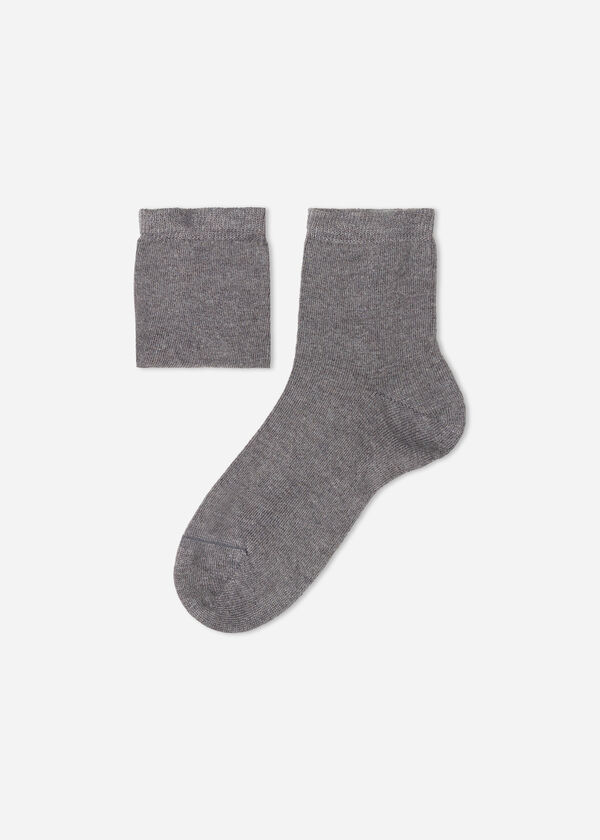 Kurze Socken mit Cashmere für Kinder