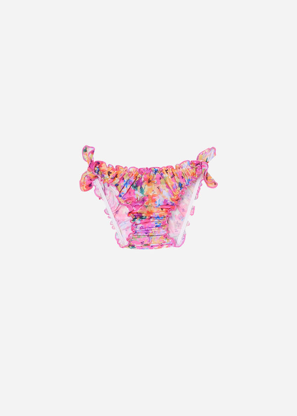 Girls’ Swimsuit Bottom Blurred Flower